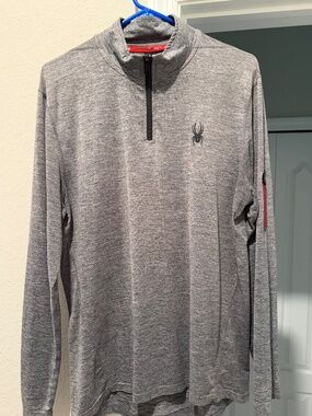 Mens Spyder 1/4 zip shirt.